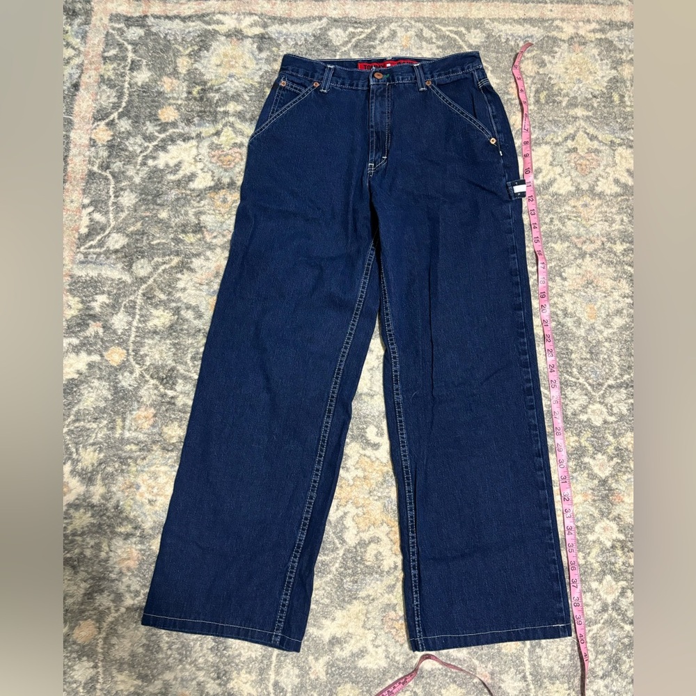 Tommy Hilfiger High-Rise Wide Leg Jeans - Dark Blue Denim